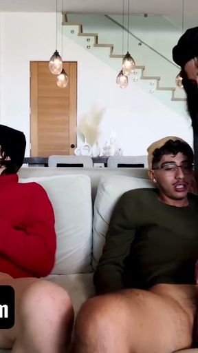 Step Moms Bunny Madison &amp; Mona Azar Caught Their Naughty Step Sons Sneak Out And Fuck Them - MomSwap   Clip 2