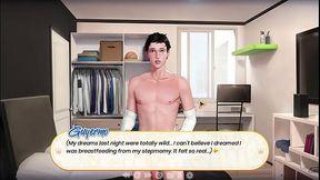 Young man with a big cock satisfies all the ladies in the house in this