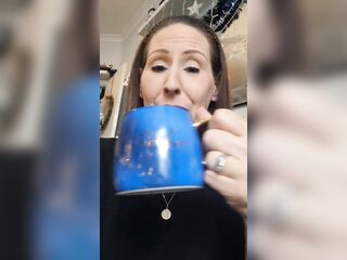 Coffee and showing off my Christmas tree