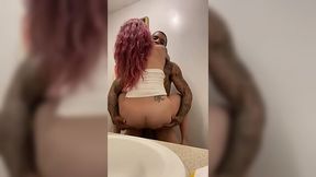 A gorgeous beauty passionately cheats on her boyfriend with a stranger.