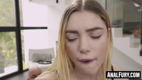 Spanish blonde Paola Hard is passionate about deep and rough anal