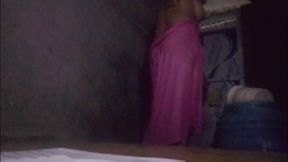 Desi Bhabhi Takes a Bath in the Bathroom with Water in the Hot Video the Beautiful Village Girl's Wet Body and Private Part Sho
