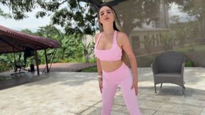 Perfect Body Blonde Doing Explicit Yoga! - Abbylove7