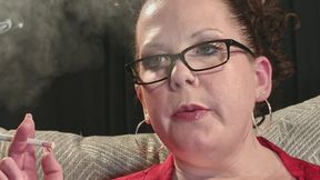 Sitting on chaise enjoying VS 120 HD