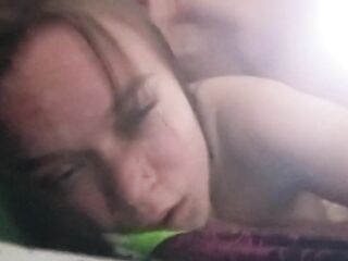 Stepfather fucked stepdaughter while this sweetheart was talking with mother on the phone