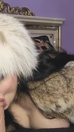 Goddess in Furs Rides Your Dick POV
