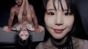 Petite Japanese teen takes on big cocks in rough 1 on 1