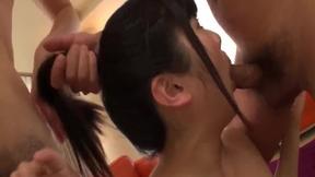 ”An Koshi's Cute Butt Gets the Ultimate Orgy Experience”