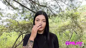 Offering Cash To Sexy Girl In The Forest In Exchange For Sex - Salome Gil