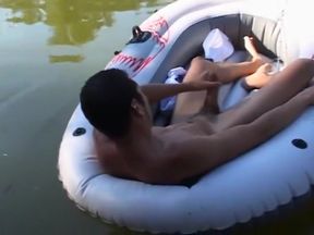 Gorgeous Stud Masturbates While Fishing