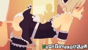 Trap hentai ruins the cute femboy with thick creampie
