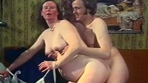 mature and ugly pale skin white lady boned on the couch