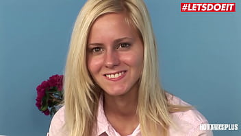 LETSDOEIT - Shy Blonde Plays Hard To Get In Casting