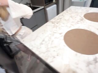 Step sister got stuck in the washing machine, I couldn't resist screwing her.