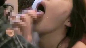 Seductive Jav Star Devours Loads During Hot Bukkake Orgy