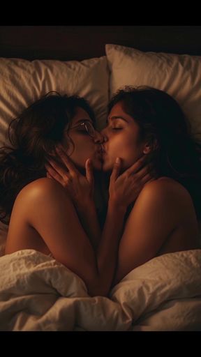 Curvy Indian lesbian amateur couple engages in vaginal sex