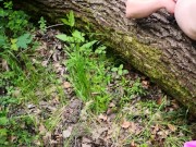 Nettle play outdoor - burning pussy