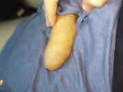 play foreskin, CUMSHOT with a soft dick, Huge Foreskin, JERK OFF, meaty penis