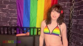Sissy feminization training for hot trans slut destroyed by femdom humiliation