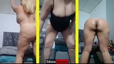 Mature Latina gets her big butt twerked on camera