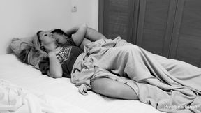 Midnight MILF Trying to Stay Quiet Don't Wake the Roommate