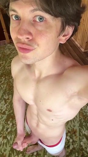 Losing My Briefs for Youu. Longgg Edging Session to Squeeze All My Juice From My Cock for Youuur Eyes