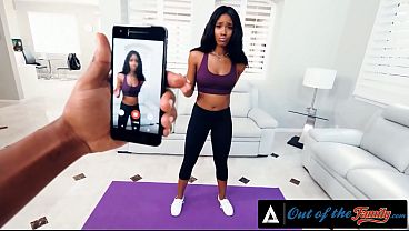 OUT OF THE FAMILY - Gorgeous Lacey London Yoga Pants Rip Leads To Pov Deepthroat With Stepbrother