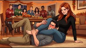 Mixed Wrestling Confessions #133B: Thanksgiving Squeeze (Animated)