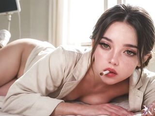 We drilled that lewd nurse with our biggest dongs right in the hospital! That babe was smokin' in our room, and we decided to educate her a lesson...[AI]