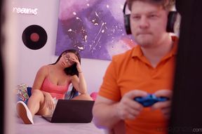 College Vixens Share Wild Passion in TransAngels Interracial Threesome