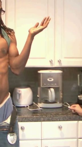 My chubby stepmother always tries to fuck my BBC boyfriends....   Clip 3