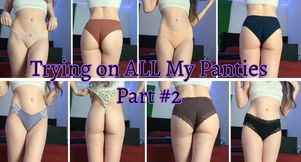 Trying on ALL My Panties Part #2