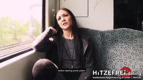 Steamy Outdoor Encounter with a Sultry Brunette in an Abandoned Location - Featuring Lullu Gun