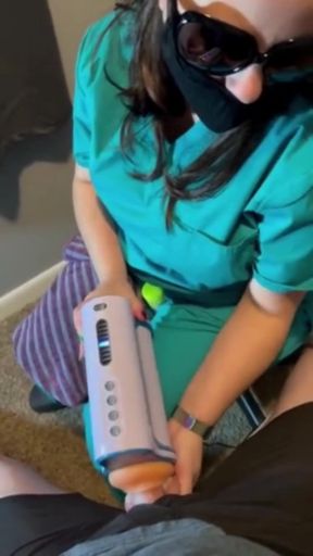 Must-share moment from &quot;Sperm bank nurse in New York uses a matching to collect my cum&quot;