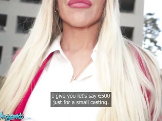 Public Agent - Real outdoor sex large breasts Spanish estate agent sucks large schlong gets screwed hard