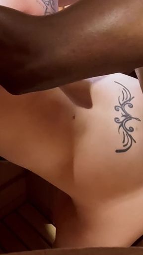 Must-share moment from &quot;Black COCK FUCKS ME STRAIGHT IN A SAUNA - RISKY SEX&quot;