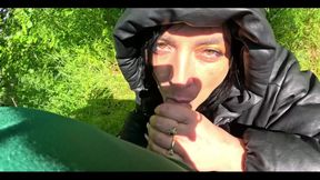 Hot Outdoor Blowjob
