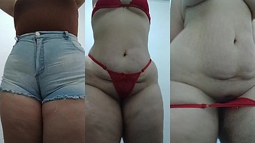 Desiresouza - bbw tirando a roupa e mostrando a ppk pra câmera