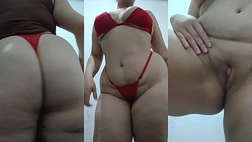 Desiresouza - bbw tirando a roupa e mostrando a ppk pra câmera