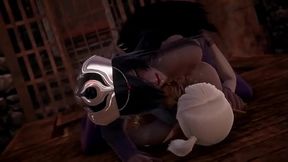 Kuroinu - Chloe Loves Olga'_s Pussy futa 3D