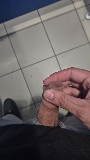 Handjob at work