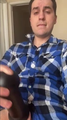 Cute Guy Jerks Off, Shoots His Load and Eats His Own Cum