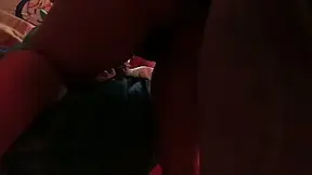 Stepbro spies on hot giant-booty Latina OLDER WOMAN sister-in-law then she rubs his