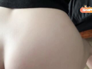 Redhead bangs her neighbour whilst her spouse is on a business journey.