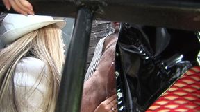 carmel moore and karlie simon stack their pussies so he can fuck them both