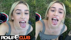 Rike Fane Picked Up for Cool Bike Ride and Fucked Outdoors by the River