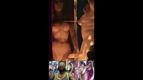 Bald Pussy Sombra Jerks Off A Horny Futa Until She Cums In The Air