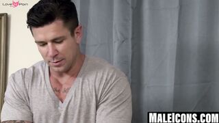 MaleIcons.com - Cute Joshua Pierce gets sensual massage before hard drilling