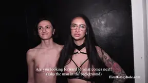 Sofiya & Victoria - First Gloryhole Before Gangbang