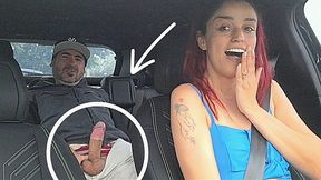 Slutty Rideshare Driver Flashes Pussy, Leaves Passengers with Raging Boners